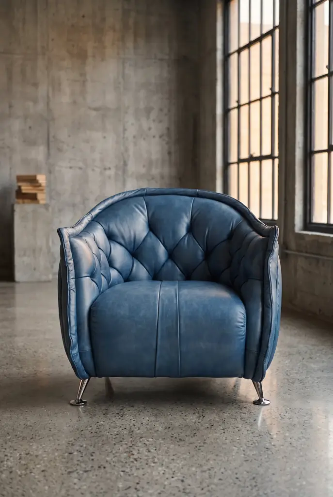 Кресло Siesta Blue, Shabby Leather
