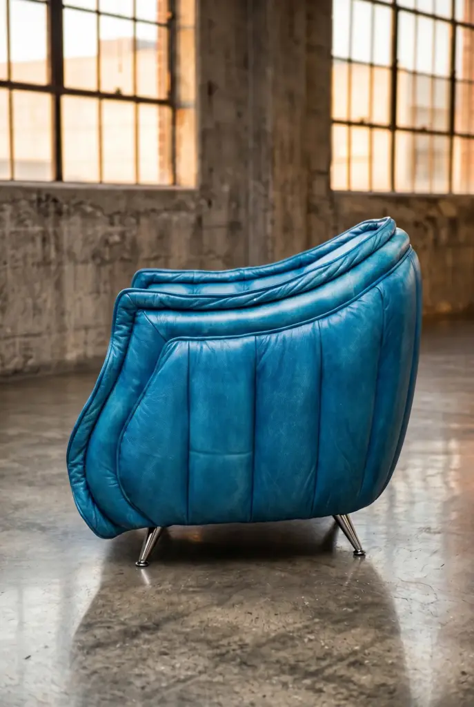 Кресло Siesta Blue, Shabby Leather