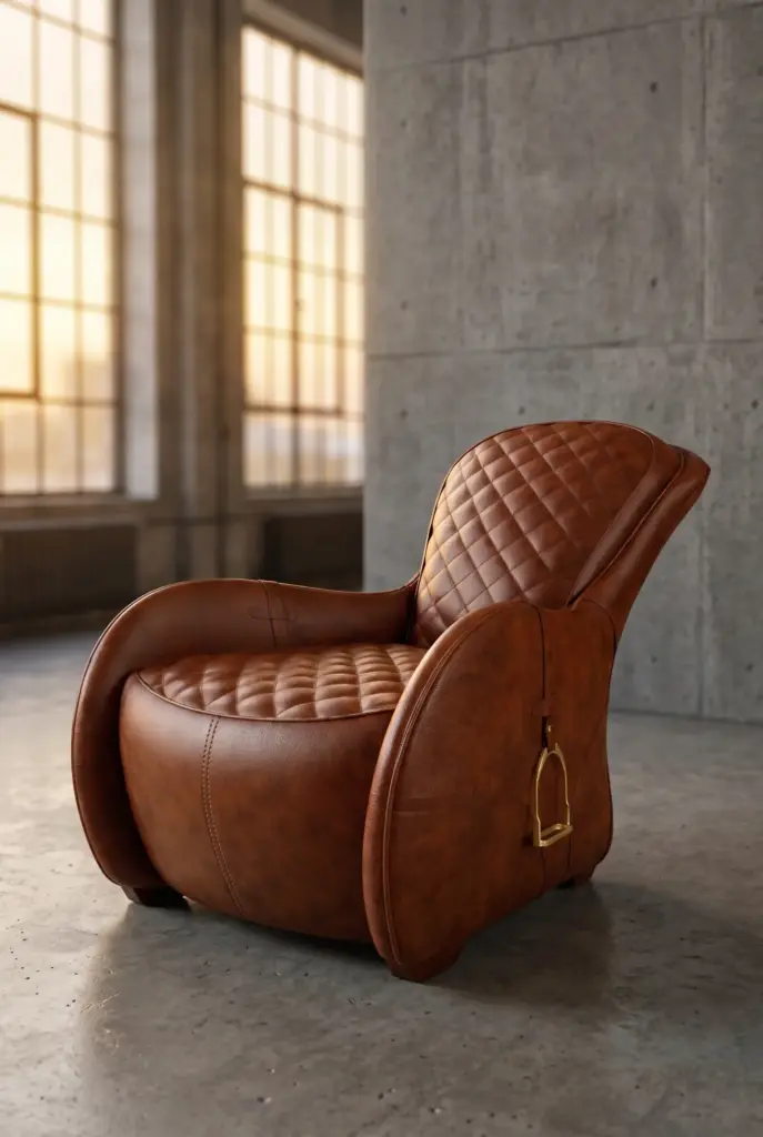 Кресло кожаное Rider Arm Chair