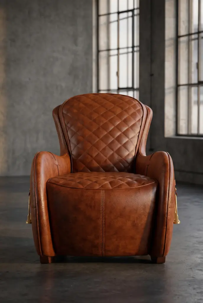 Кресло кожаное Rider Arm Chair