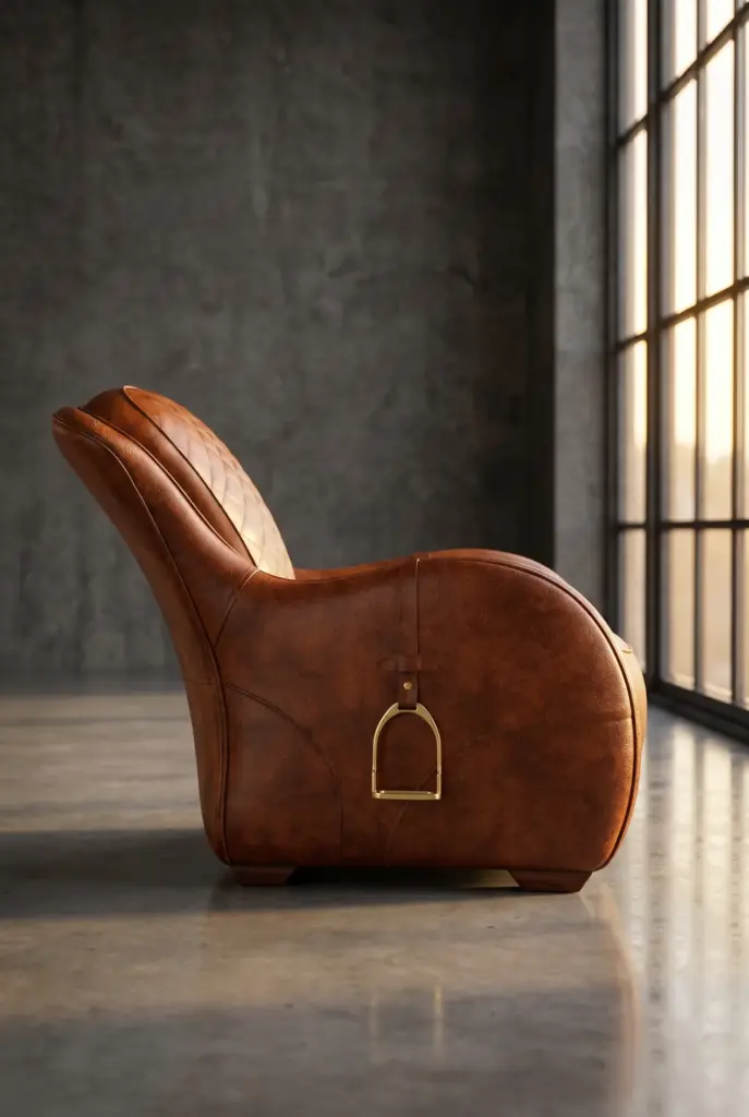 Кресло кожаное Rider Arm Chair