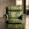 Кресло Versailles Armchair Brown Leather — фронт