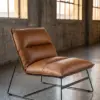Trampoline Dining Chair Leather — 45°