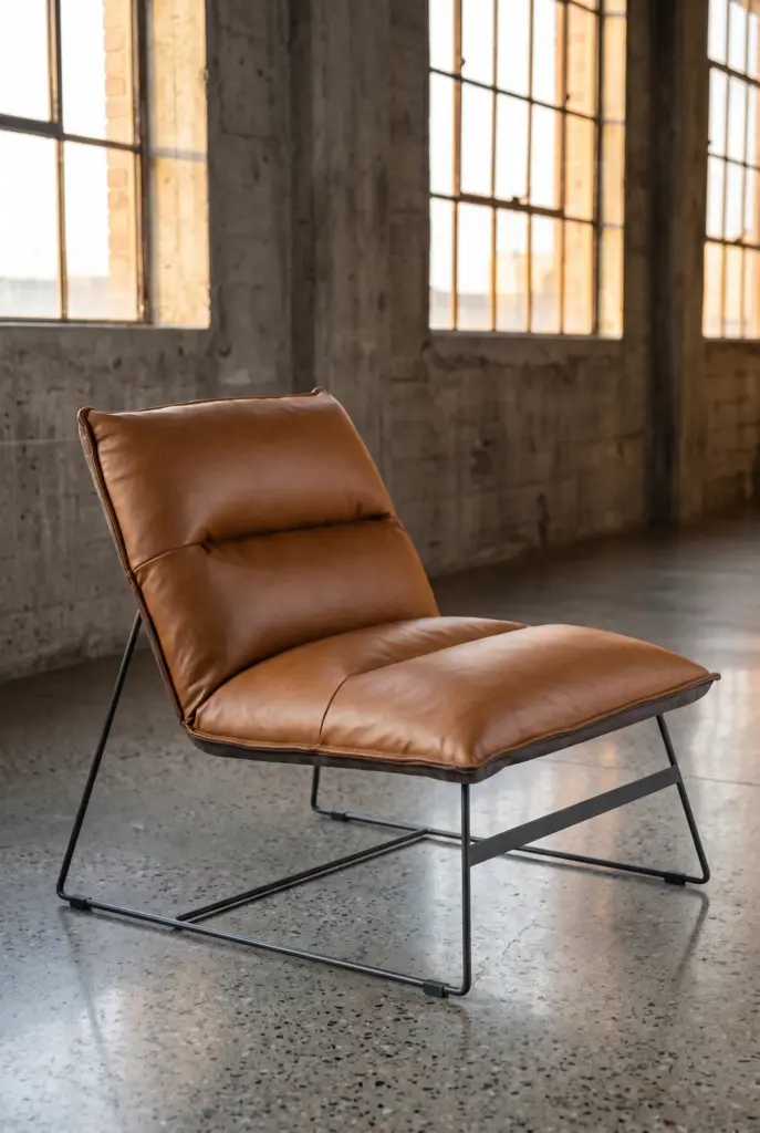 Trampoline Dining Chair Leather