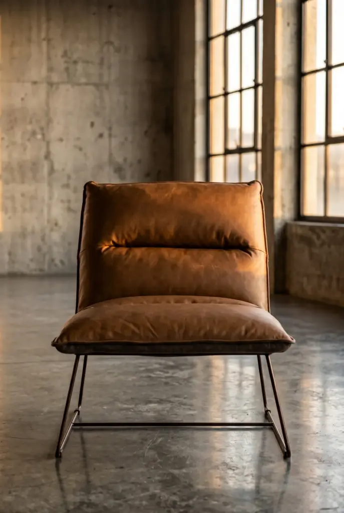 Trampoline Dining Chair Leather
