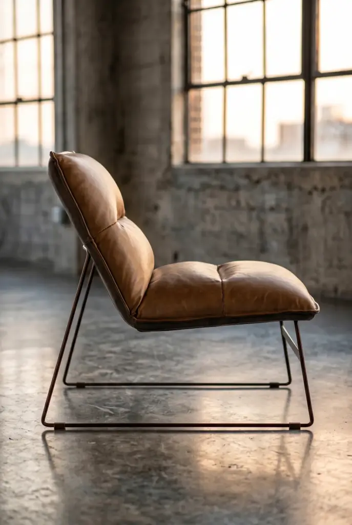 Trampoline Dining Chair Leather