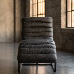 Шезлонг Nomad Black, Steel Frame в стиле лофт — купить в OLD LOFT