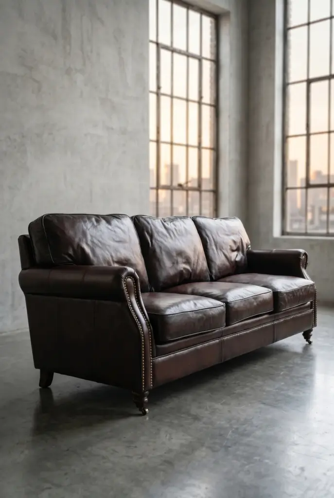 Трехместный диван Black Prince Leather
