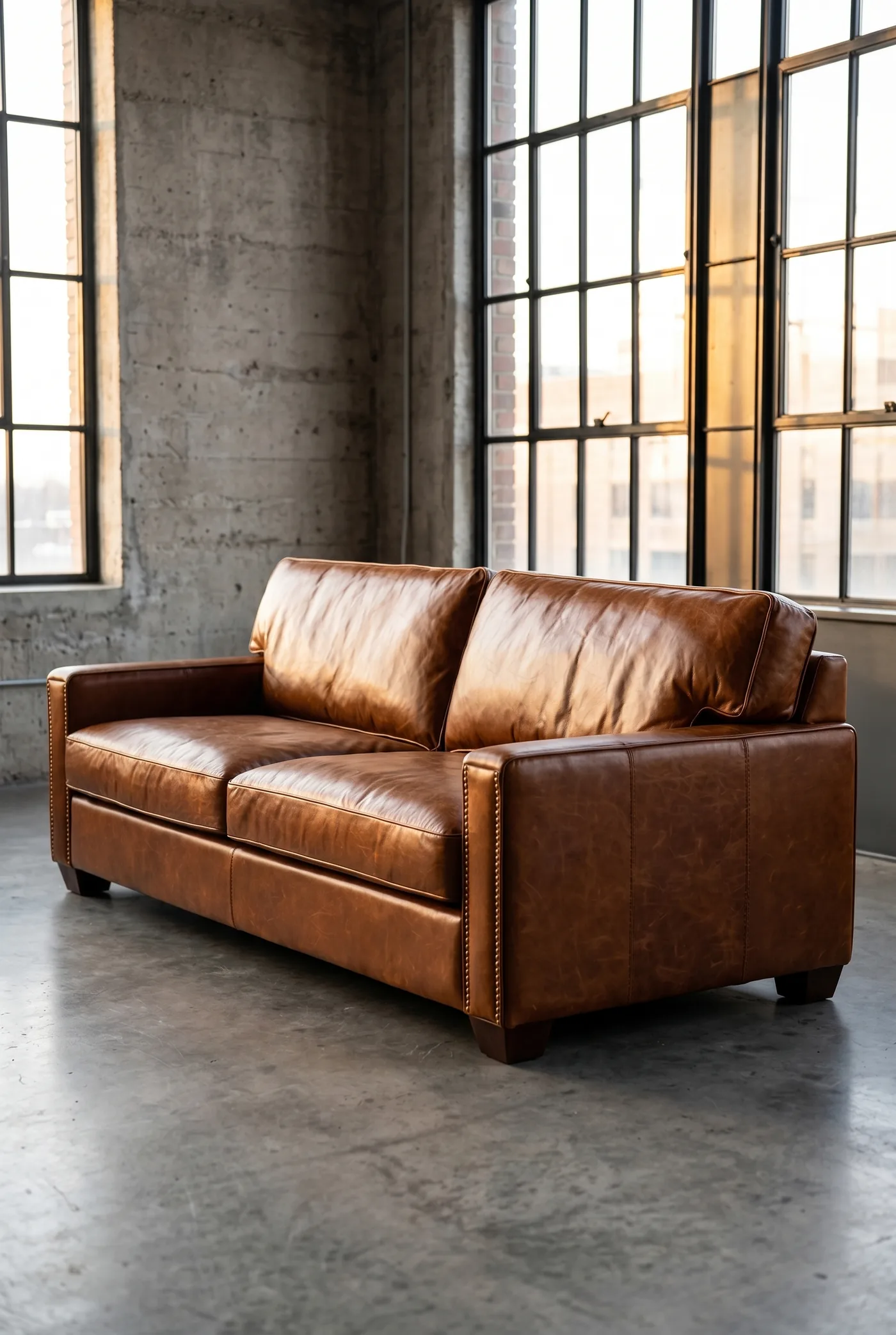 Трехместный диван City Genuine Leather