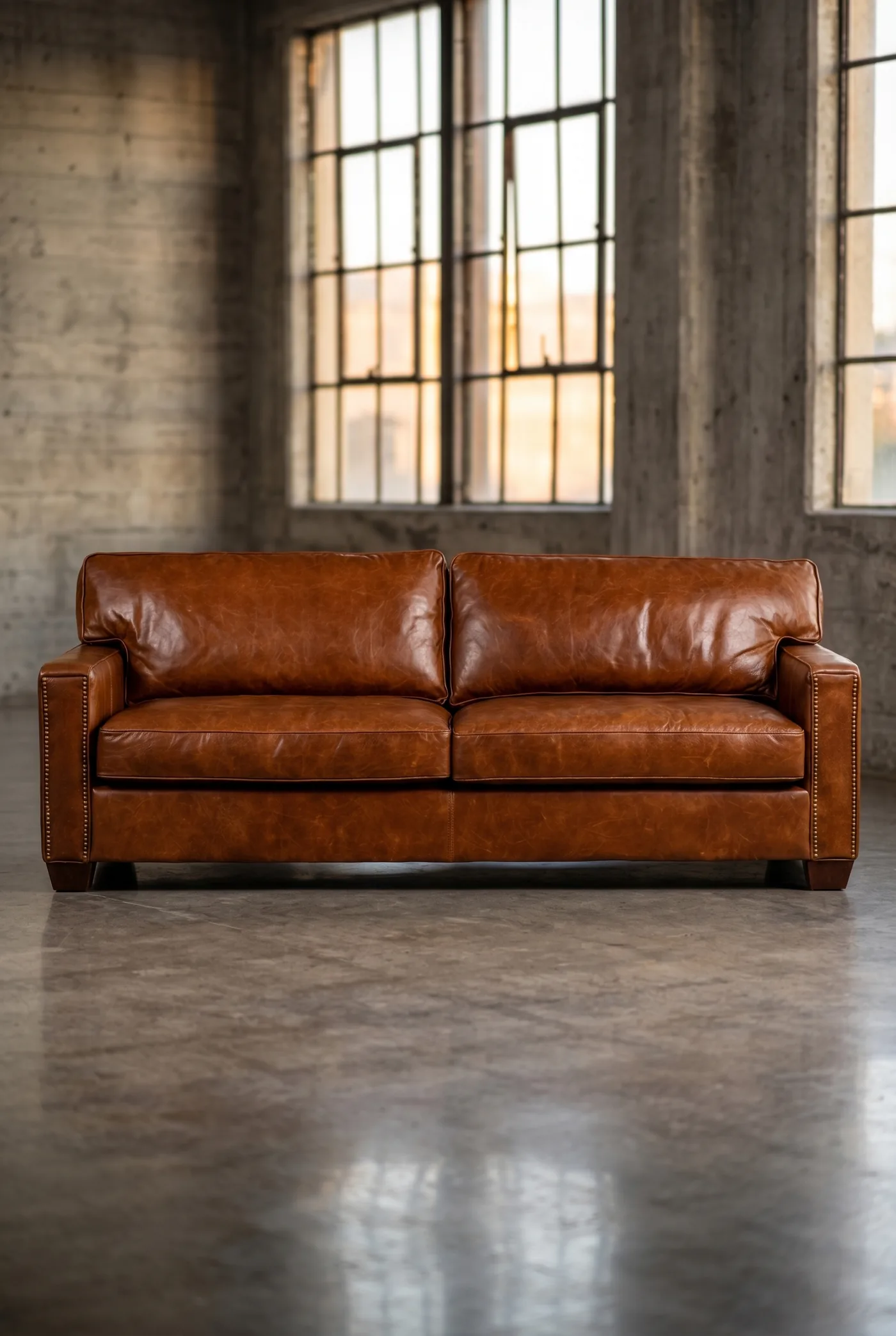 Трехместный диван City Genuine Leather