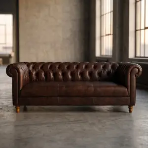 Трехместный диван Dark Lily 3 Seats в стиле лофт — купить в OLD LOFT