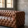 Трехместный диван Nega Quilted Leather — 45°