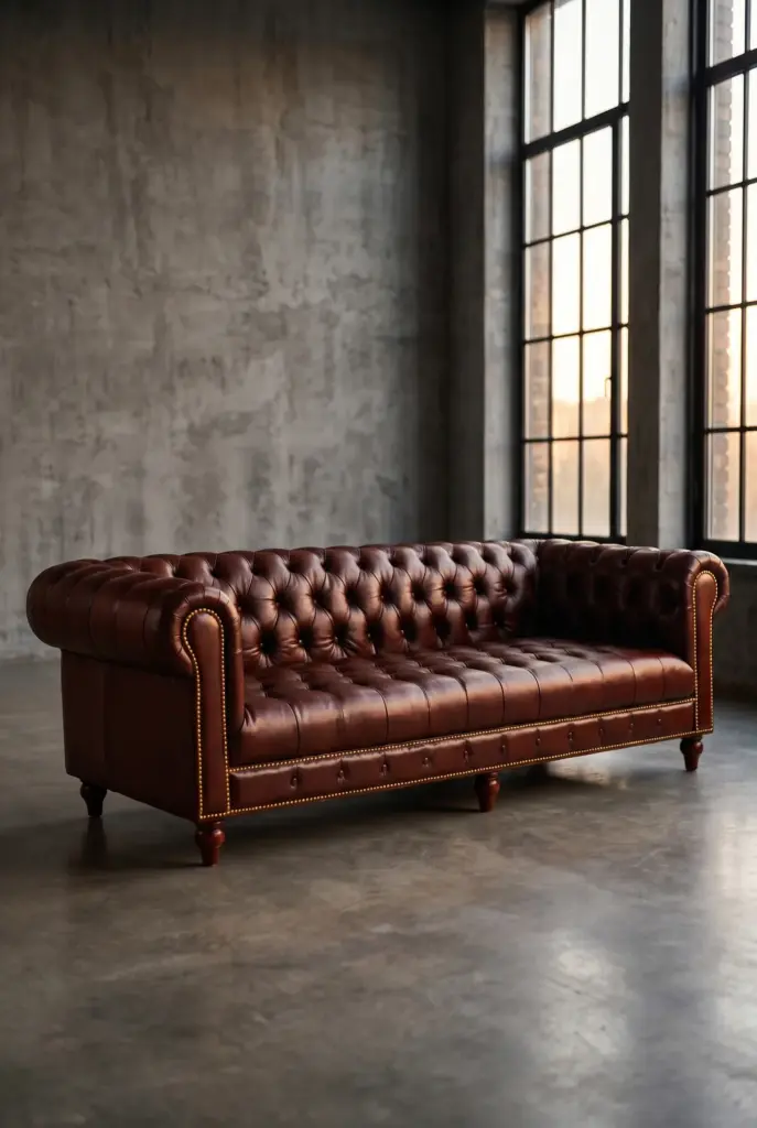 Трехместный диван Nottingham Quilted Leather