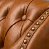 Трехместный диван Royal, Dark Leather — деталь