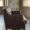 Трехместный диван Royal, Dark Leather — профиль