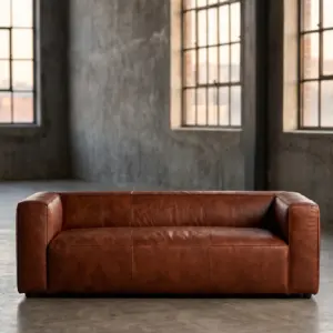 Трехместный диван Tuxedo, Wooden Legs в стиле лофт — купить в OLD LOFT
