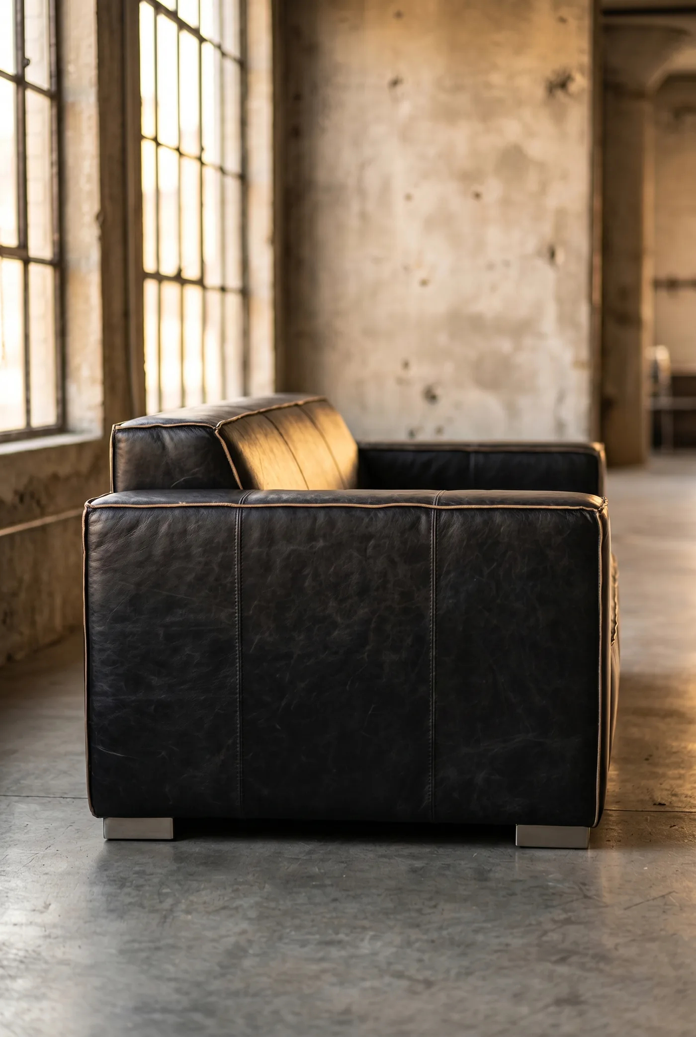 Трехместный диван Windsor, Black Leather