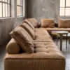 Угловой диван Martini Yellow Leather — профиль