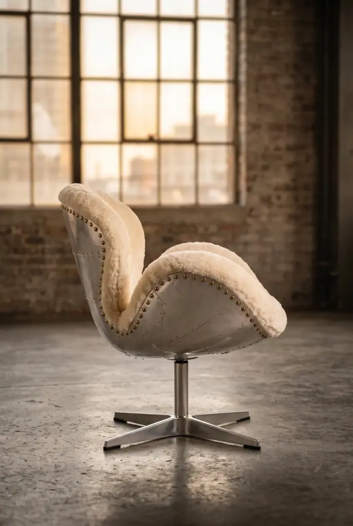 Вращающееся кресло Tenderness Wool Seat
