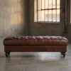 Банкетка Relax Long, Quilted Leather — фронт