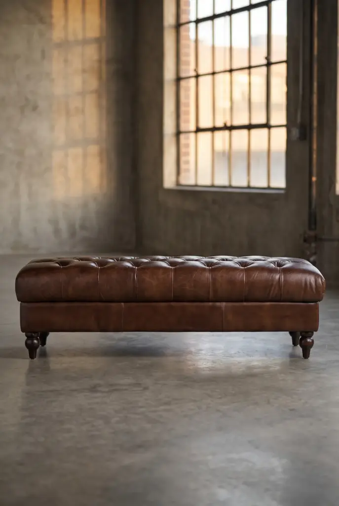 Банкетка Relax Long, Quilted Leather