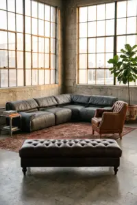 Банкетка Relax Long, Quilted Leather — деталь