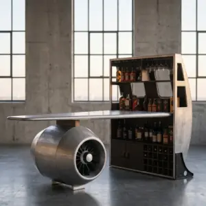 Барный стол First Class Aircraft в стиле лофт — купить в OLD LOFT