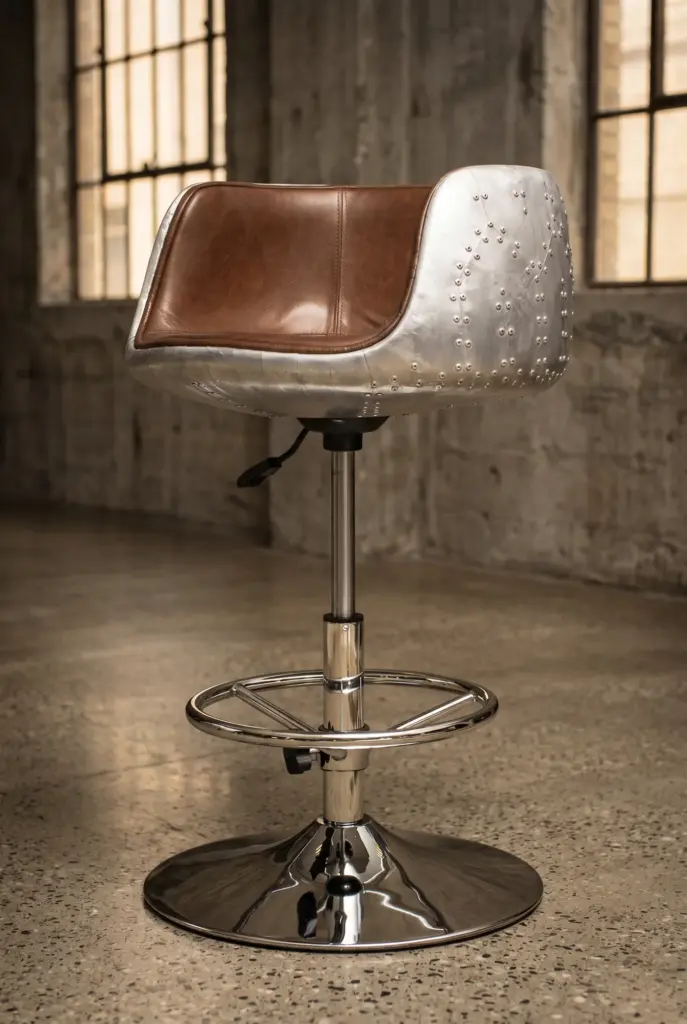 Барный стул Aluminum Vintage, Functional