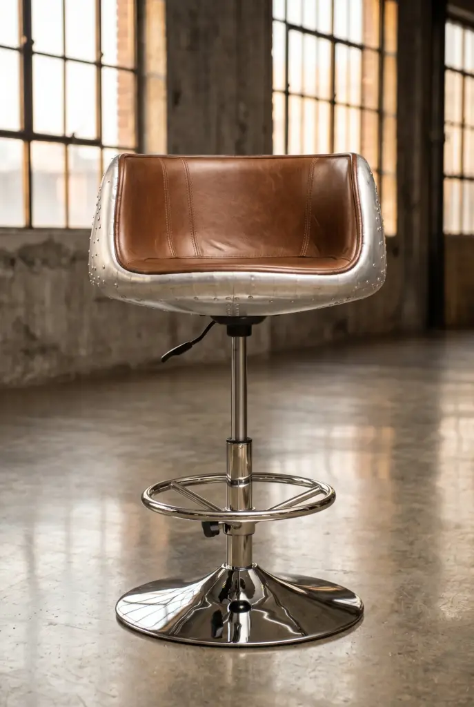 Барный стул Aluminum Vintage, Functional