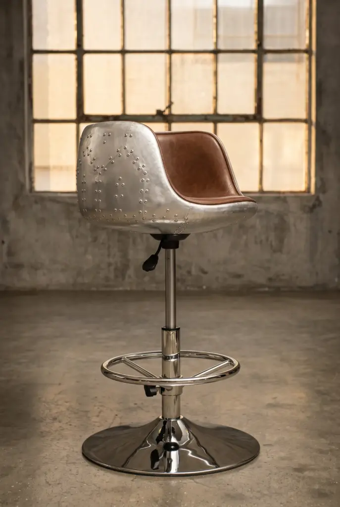 Барный стул Aluminum Vintage, Functional