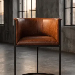 Барный стул Compact Metal Iron Frame в стиле лофт — купить в OLD LOFT
