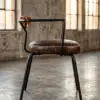 Барный стул Strong Leather and Wood — профиль