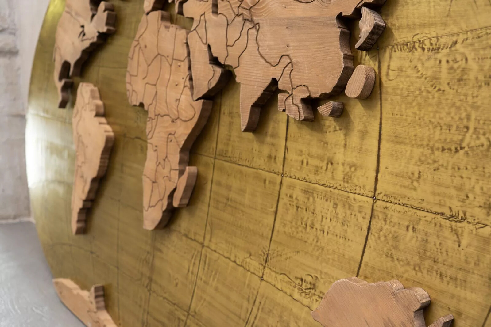 Карта World Map Interior Accessory — материал вблизи