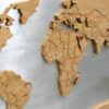 Карта World Map Aluminum and Wood — фото 3