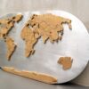 Карта World Map Aluminum and Wood — фото 6