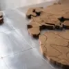 Карта World Map Aluminum and Wood — 45°