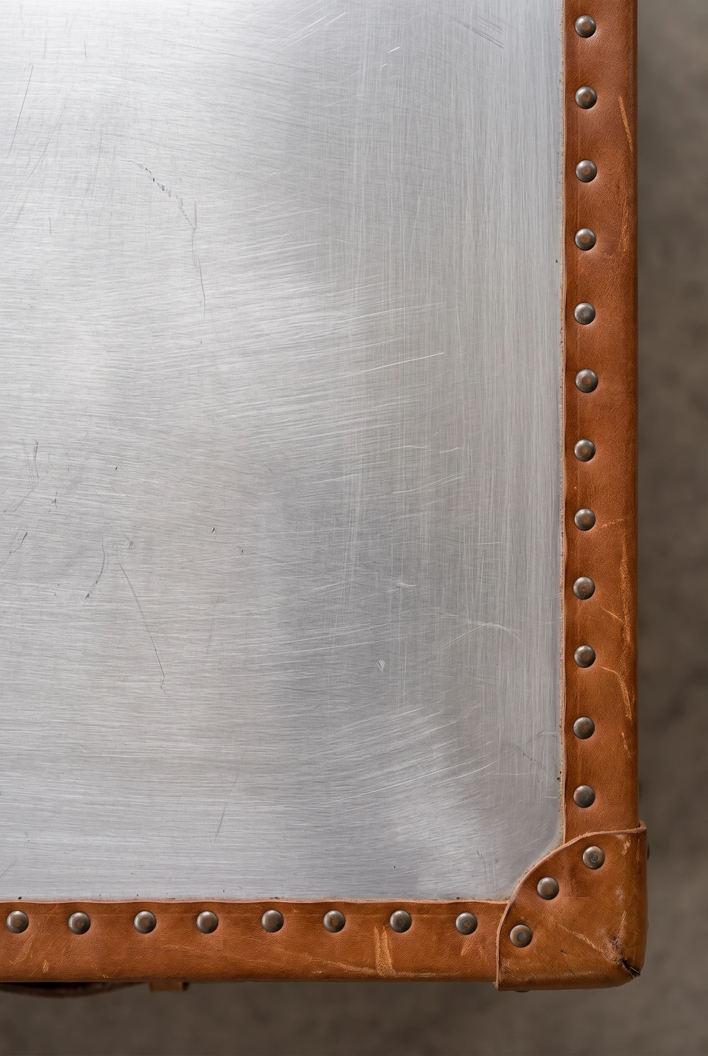 Кофейный столик Stonyhurst Aluminum 3 Drawer — деталь материала