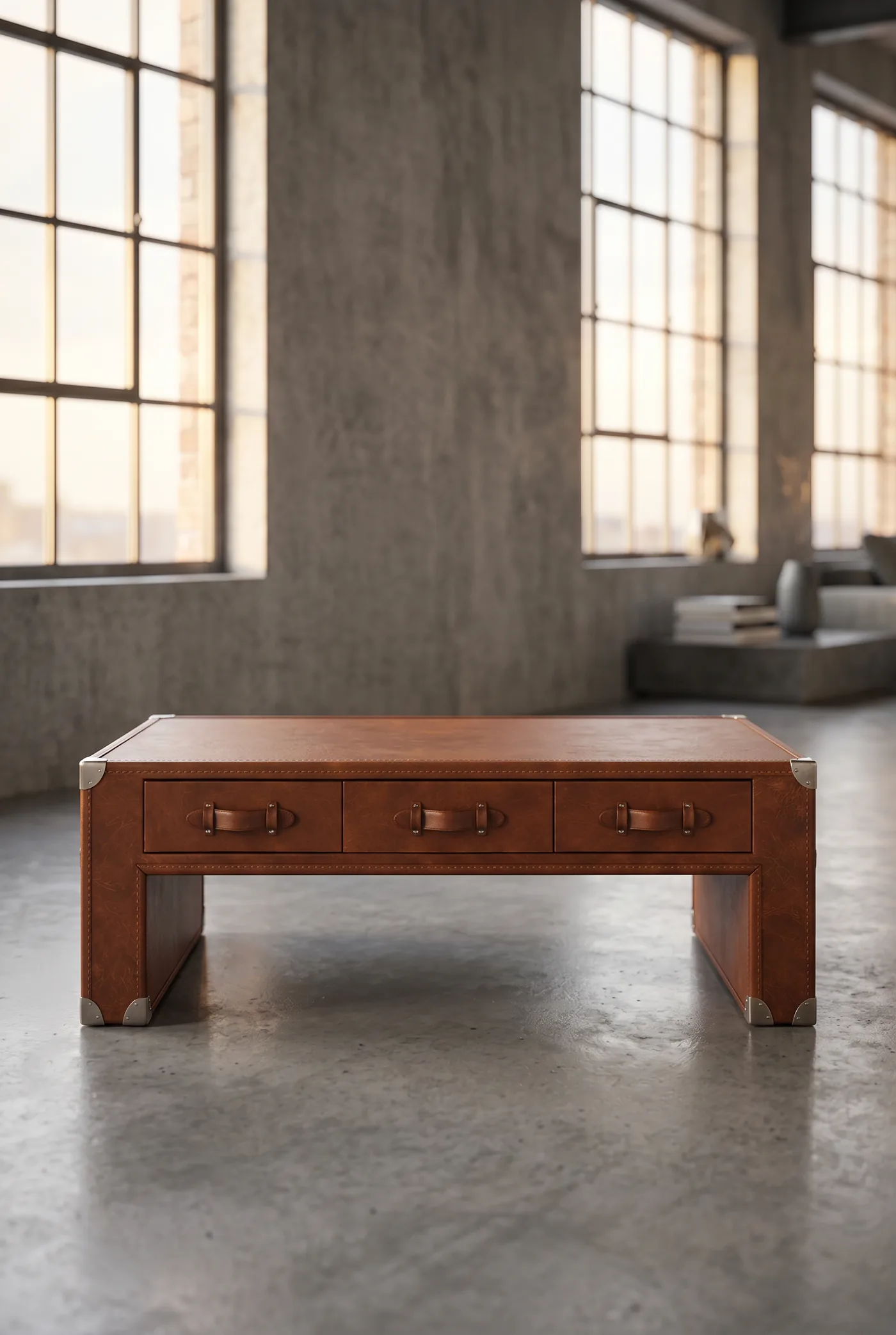 Кофейный столик Stonyhurst Dark Wood в стиле лофт — купить в OLD LOFT