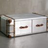 Кофейный столик Traveler Leather and Aluminum — фото 1