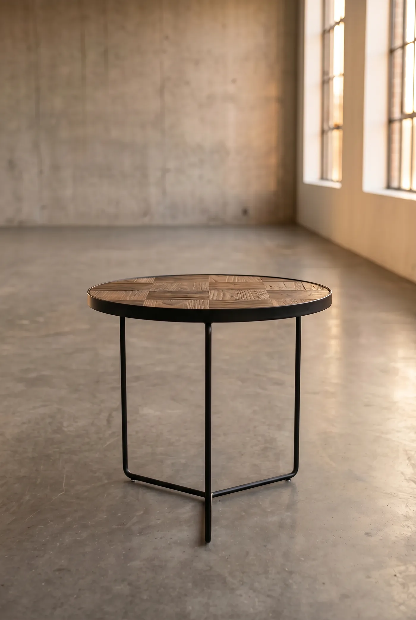 Кофейный столик Wood Circle Iron