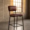 Барный стул Leather Mountain Barstool — фото 2