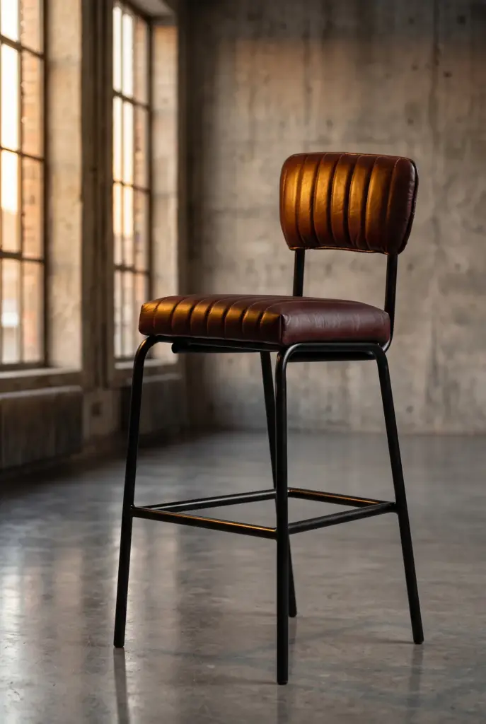Барный стул Leather Mountain Barstool