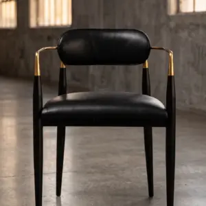 Обеденный стул Agate Steel Armrests в стиле лофт — купить в OLD LOFT