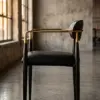 Обеденный стул Agate Steel Armrests — профиль