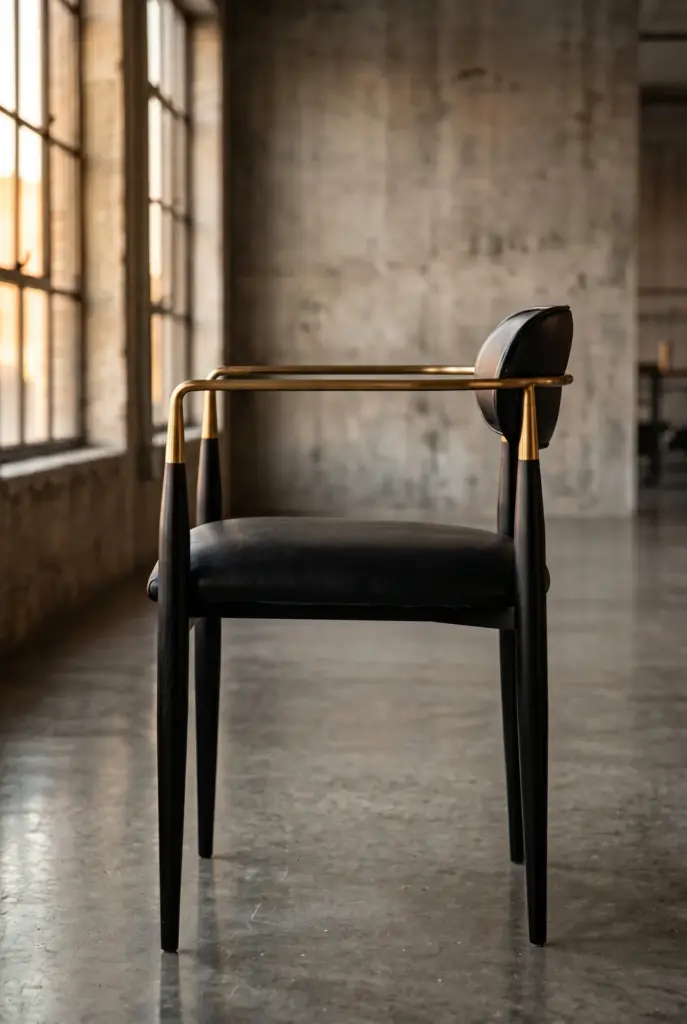 Обеденный стул Agate Steel Armrests