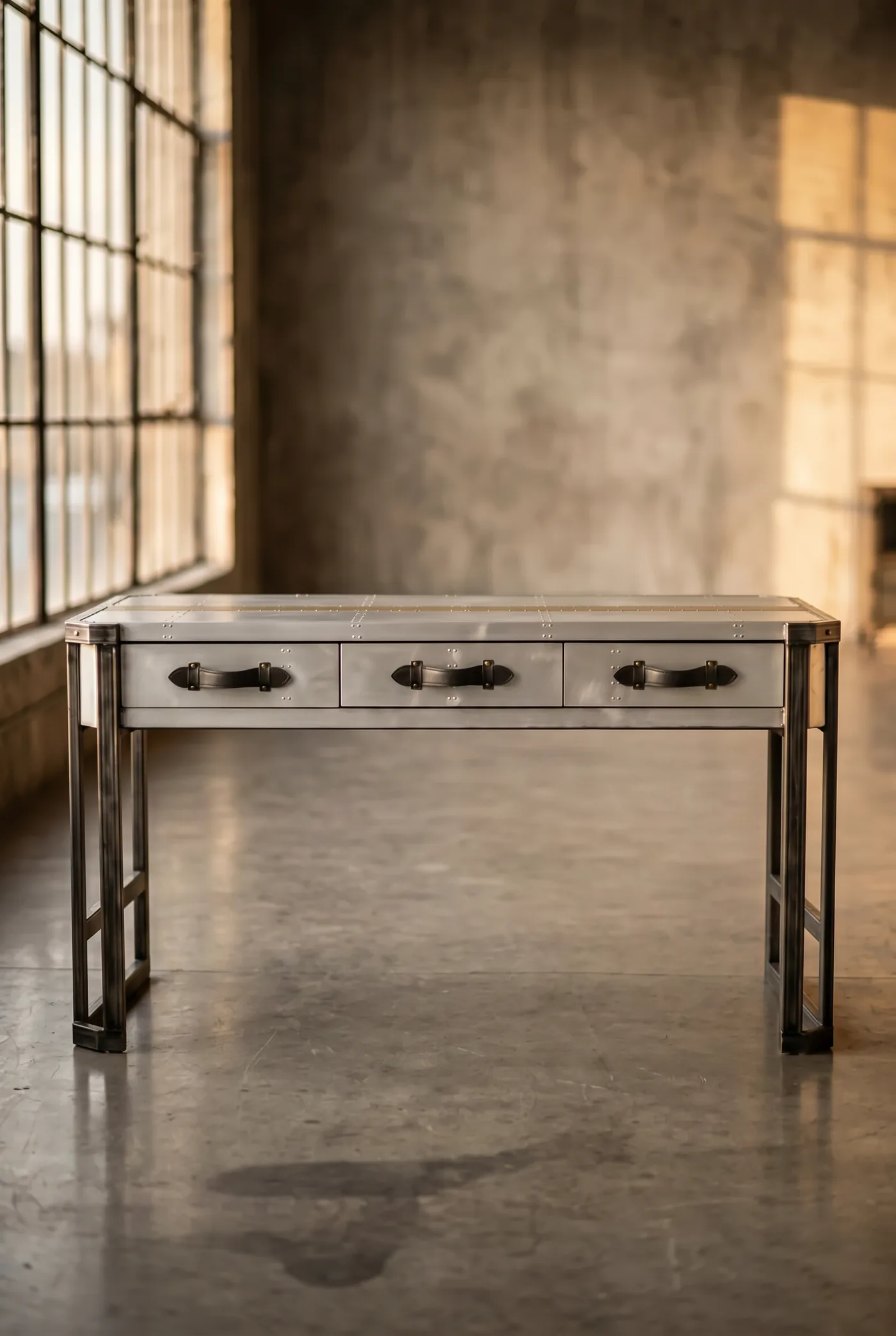 Офисный стол Neo Slab Desk в стиле лофт — купить в OLD LOFT
