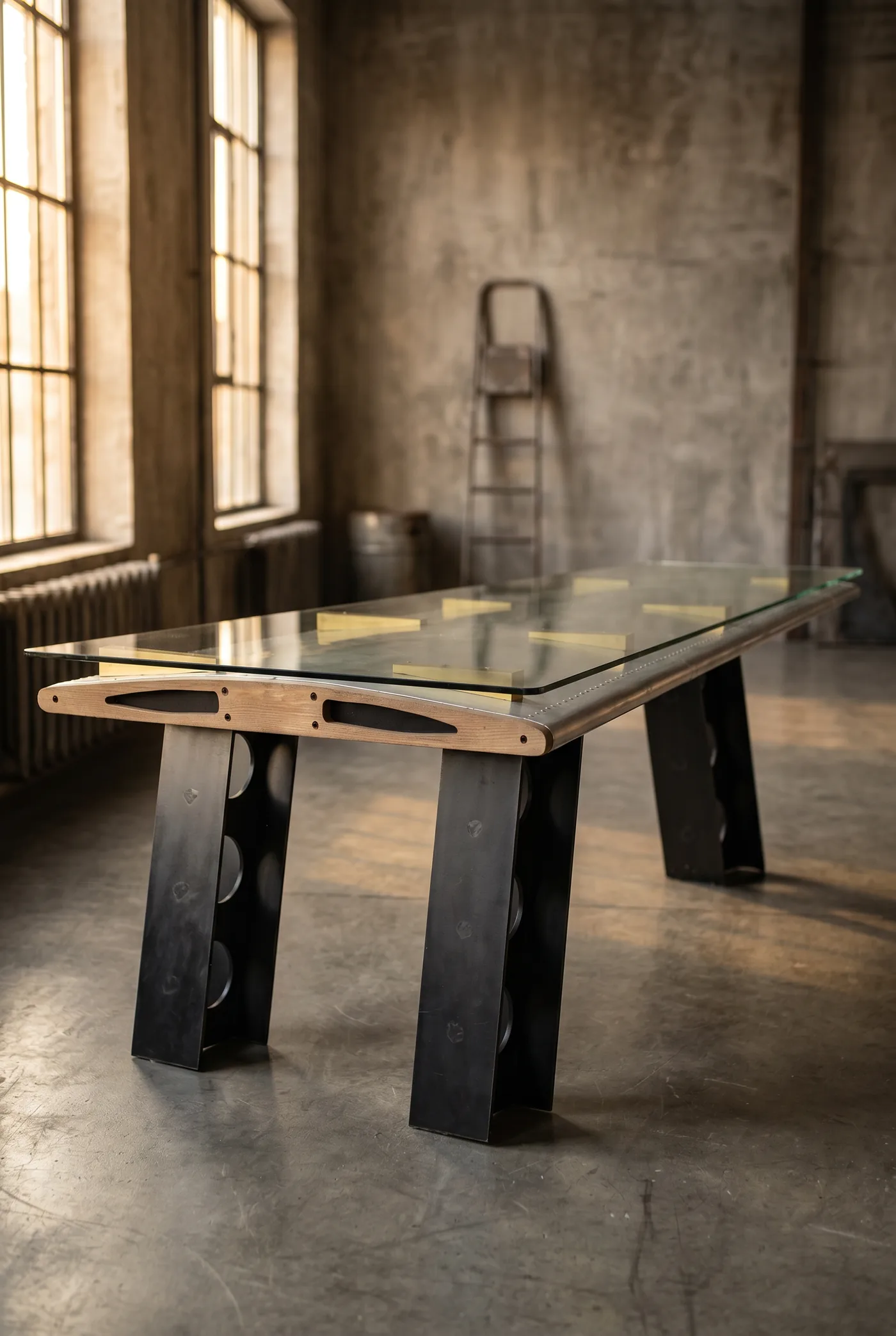 Стол Wing 3 Black Feet в стиле лофт — купить в OLD LOFT