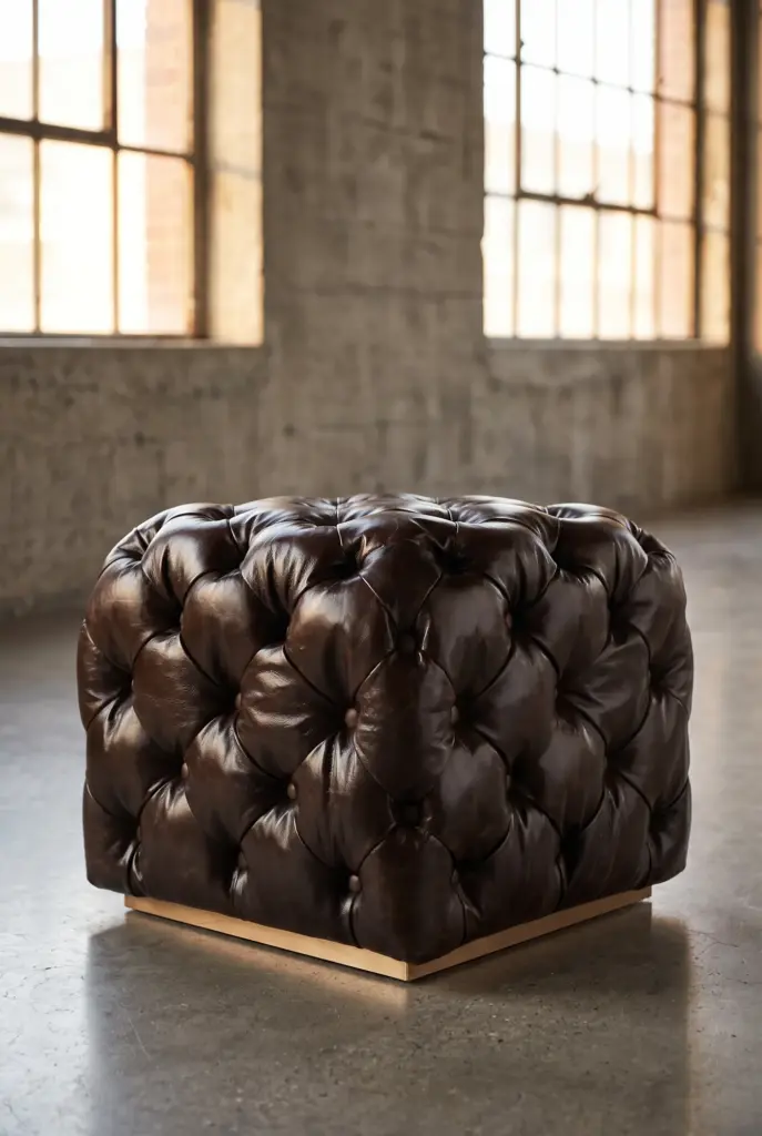 Пуф Chesterfield, Buttoned Leather