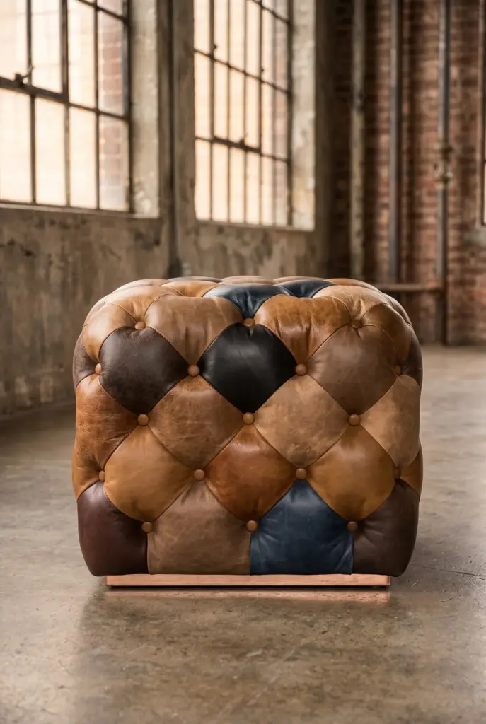 Пуф Chesterfield, Buttoned Leather