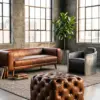 Пуф Chesterfield, Buttoned Leather — деталь
